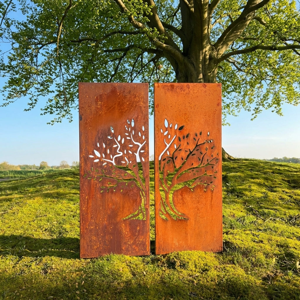 HINGUCKER Stelenset BAUM 2teilig Blickfang