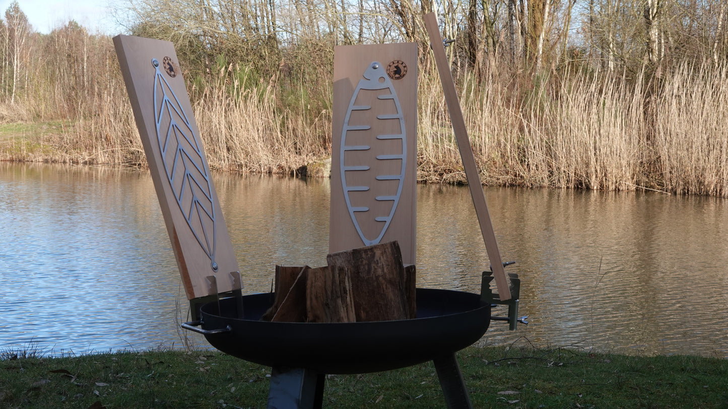 Flammlachs Bretthalter KROKO