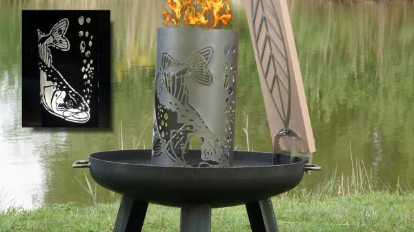 Gluttonne für die Feuerschale zur Flammlachszubereitung