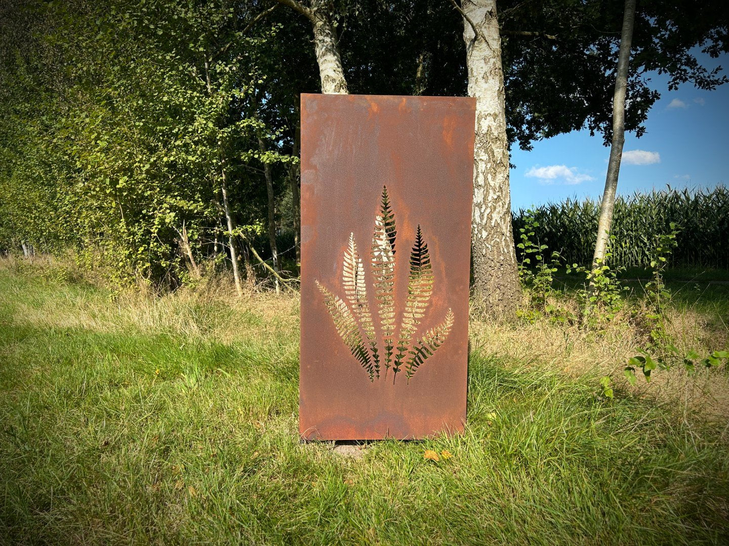 Hingucker Stele Sichtschutz FARN