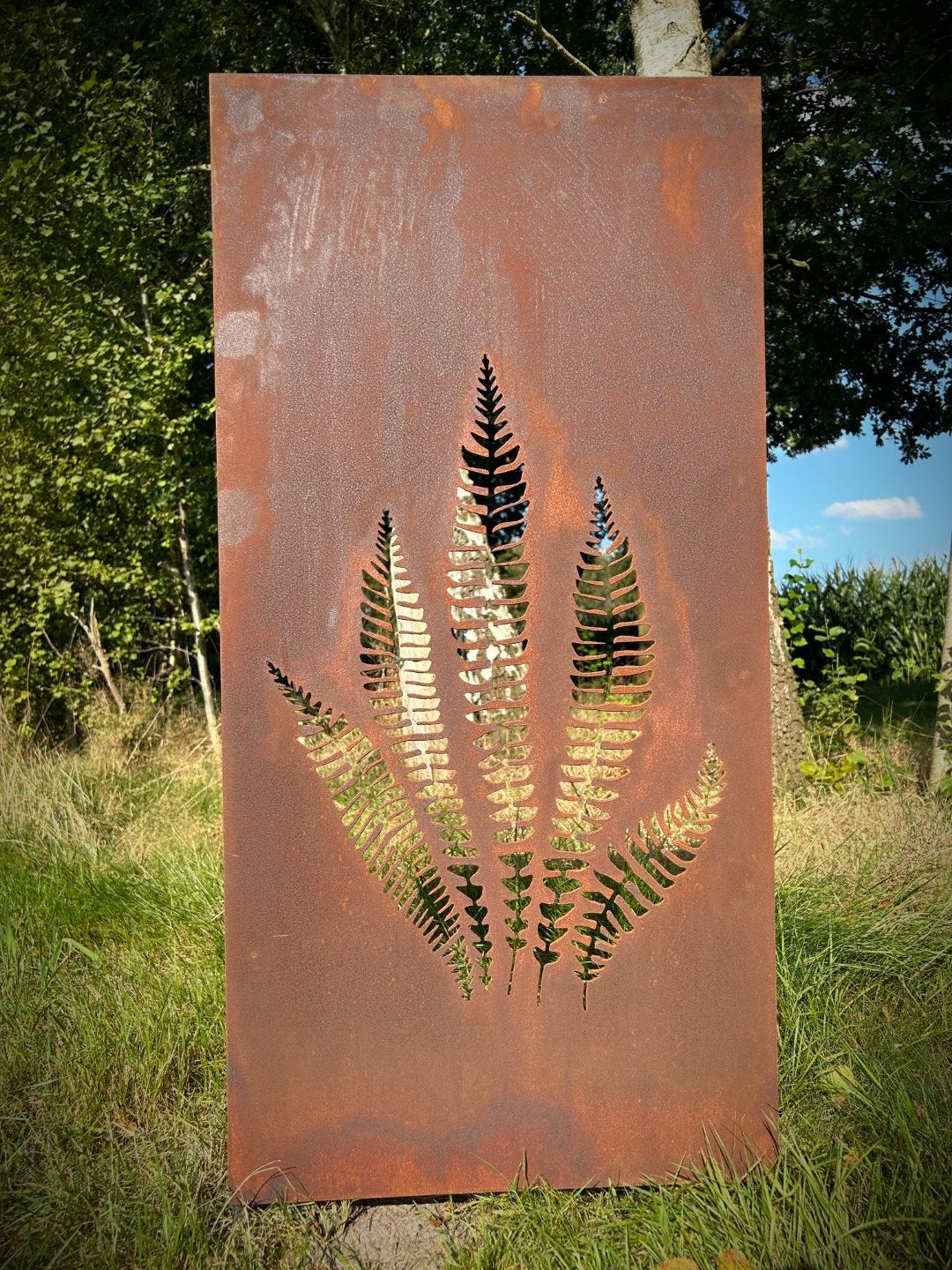 Hingucker Stele Sichtschutz FARN