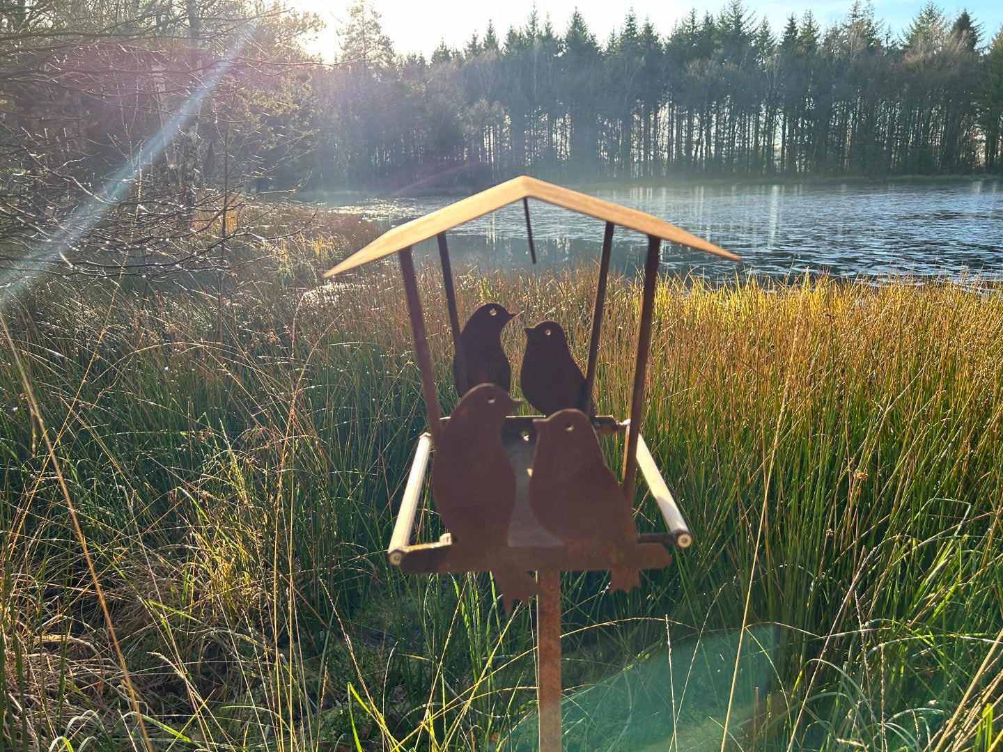 VOGEL PAAR Vogelhäuschen Vogelfutterhäuschen Vogelhaus Mega cool Handarbeit aussergewöhnlich