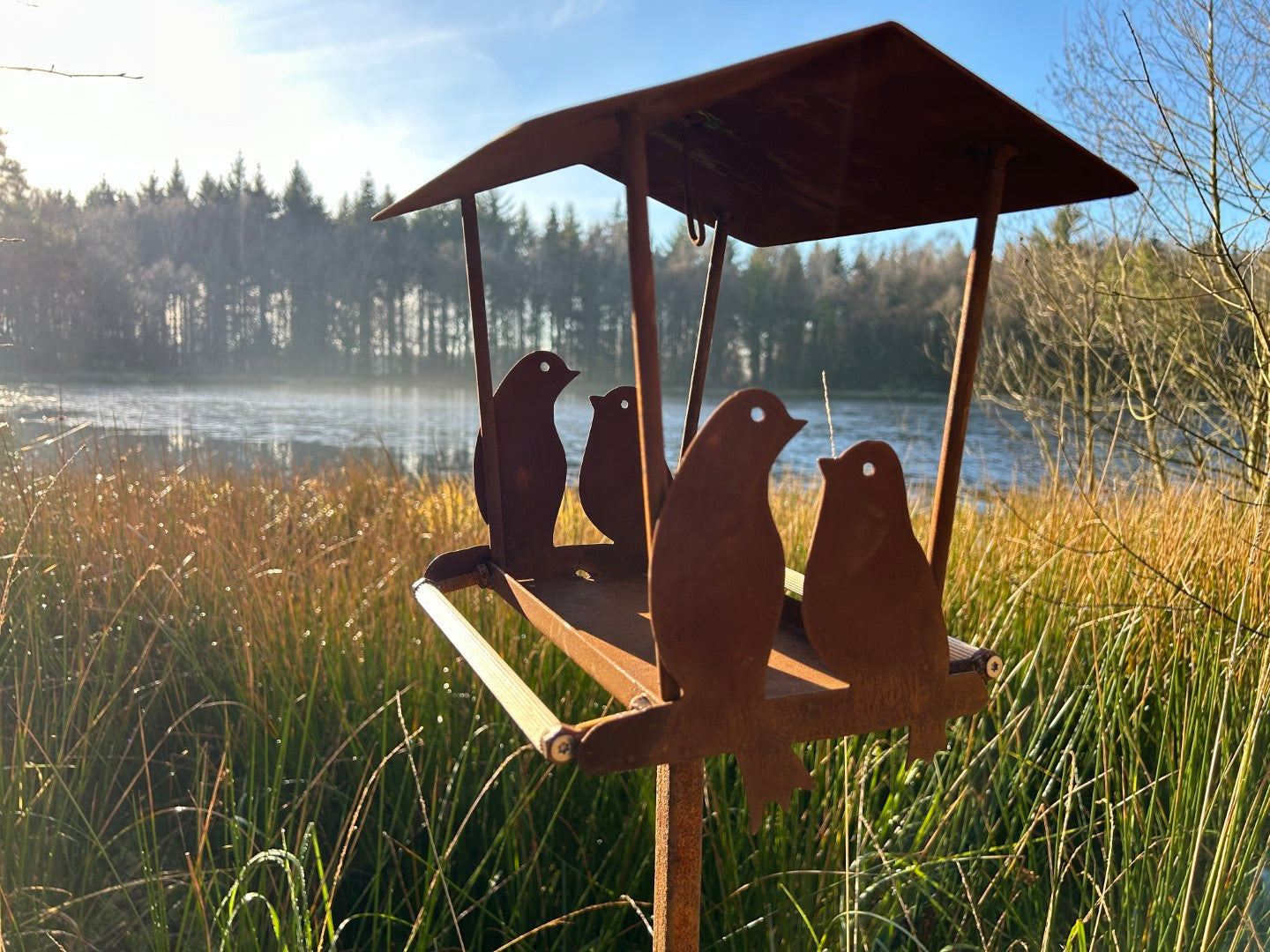 VOGEL PAAR Vogelhäuschen Vogelfutterhäuschen Vogelhaus Mega cool Handarbeit aussergewöhnlich