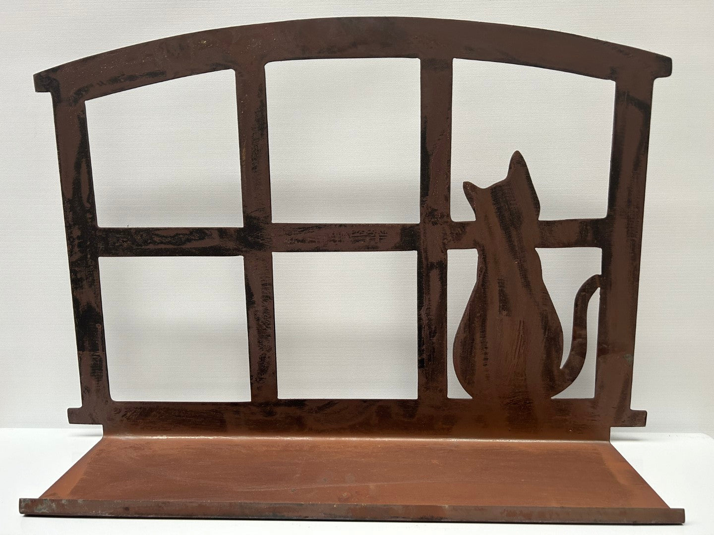 Stallfenster Katze - Dekofenster aus Metall