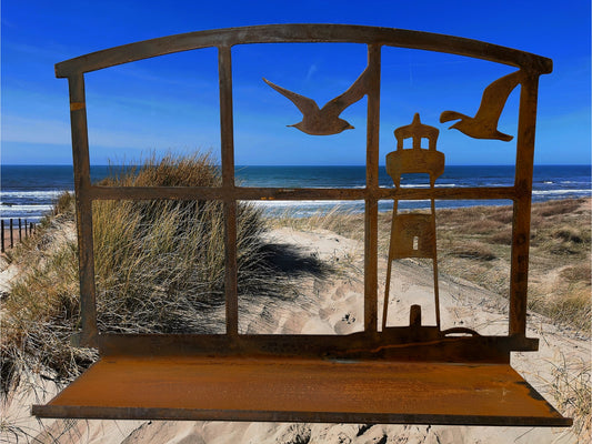Stallfenster Meer - Dekofenster aus Metall