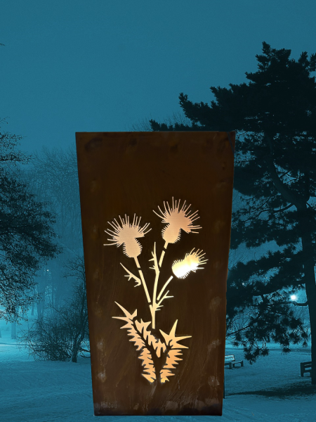Stele beleuchtbar DISTEL Larissa - sehr dekorativ