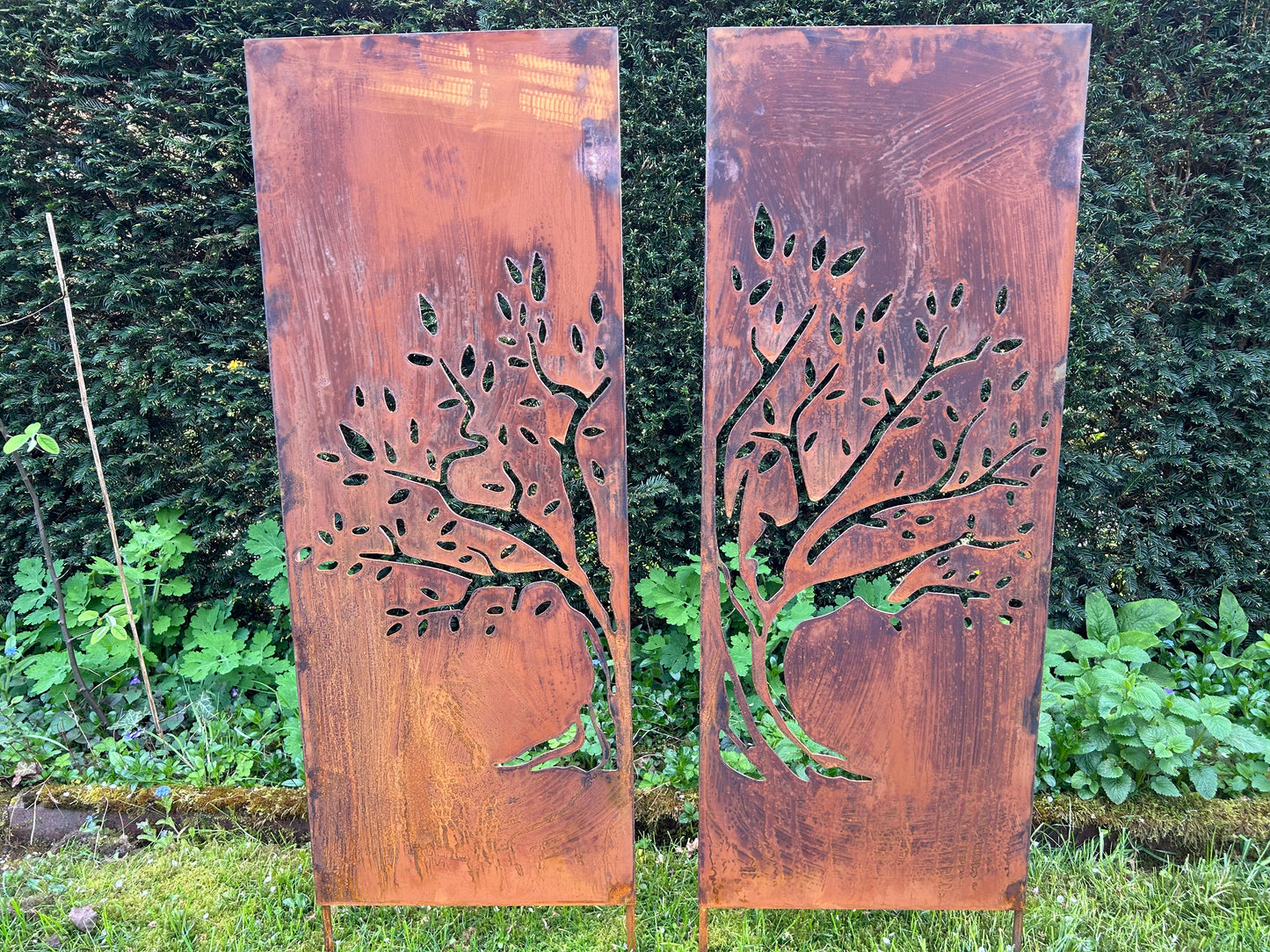 Beetstecker Stele Set 2teilig BAUM 120cm x 40cm