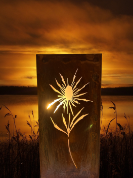 Stele beleuchtbar Distel LISA - sehr dekorativ