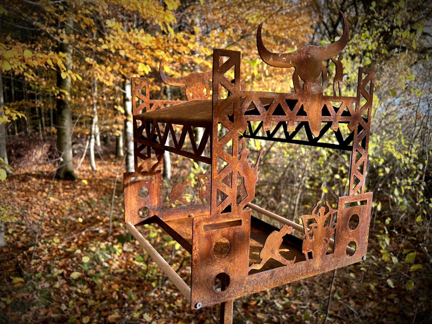 OPEN AIR Vogelhäuschen Vogelfutterhäuschen Vogelhaus Mega cool Handarbeit aussergewöhnlich