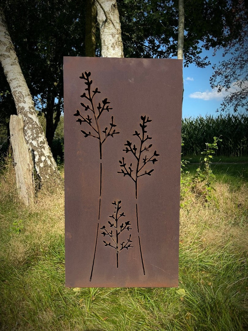 Hingucker Stele Sichtschutz WIESENGRAS