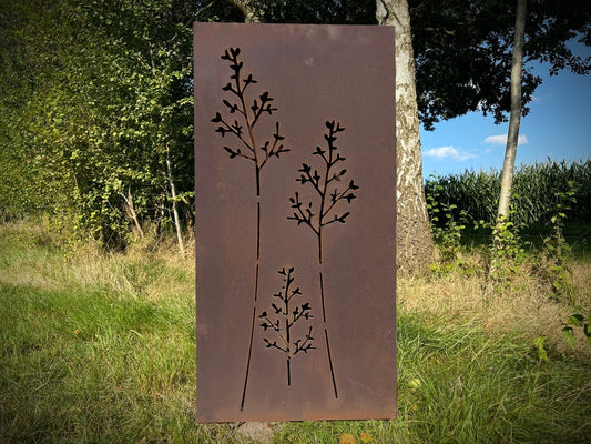 Hingucker Stele Sichtschutz WIESENGRAS