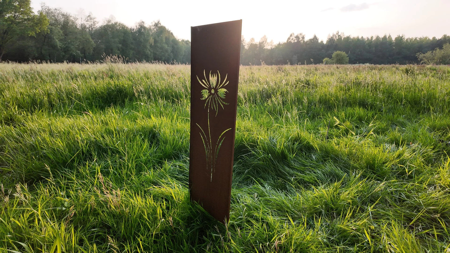 Beetstecker KORNBLUME handgefertigt! ca. 120cm groß