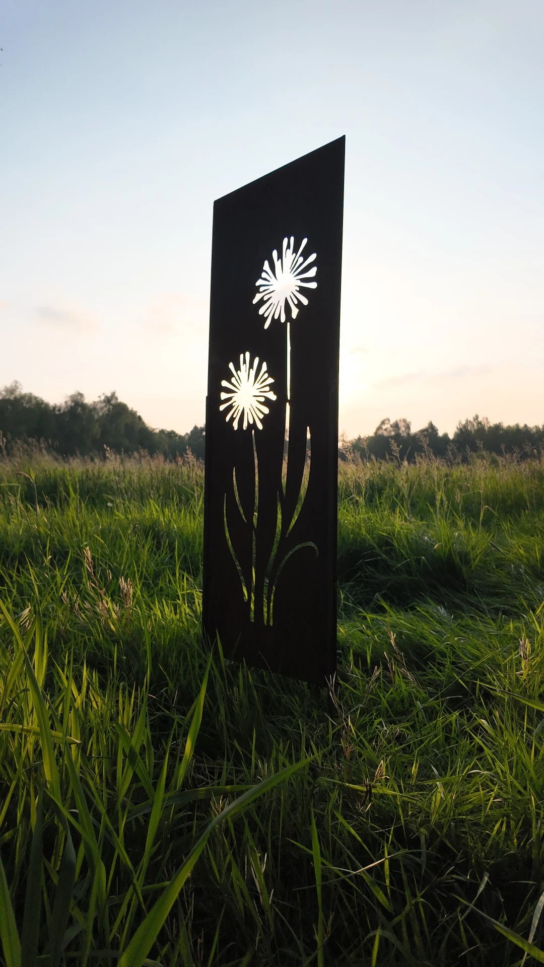 Beetstecker PUSTEBLUME handgefertigt! ca. 120cm groß