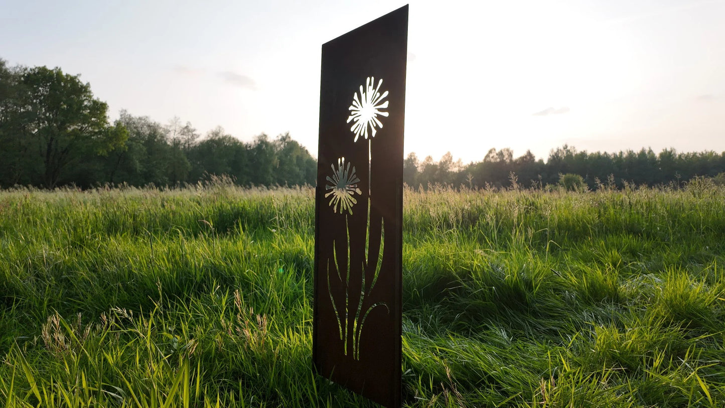 Beetstecker PUSTEBLUME handgefertigt! ca. 120cm groß