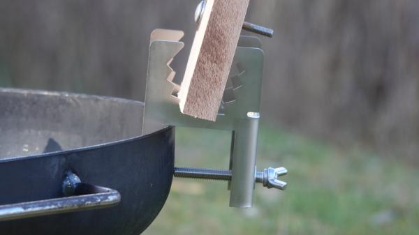 Flammlachs Sets mit Bretthalter KROKO bis 45mm Wandstärken - einfach und genial!!!
