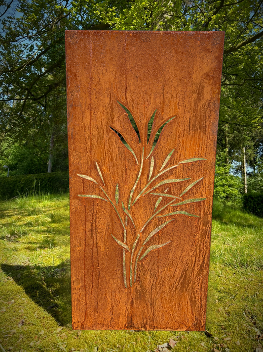 Hingucker Stele Sichtschutz 2 BLÜTEN