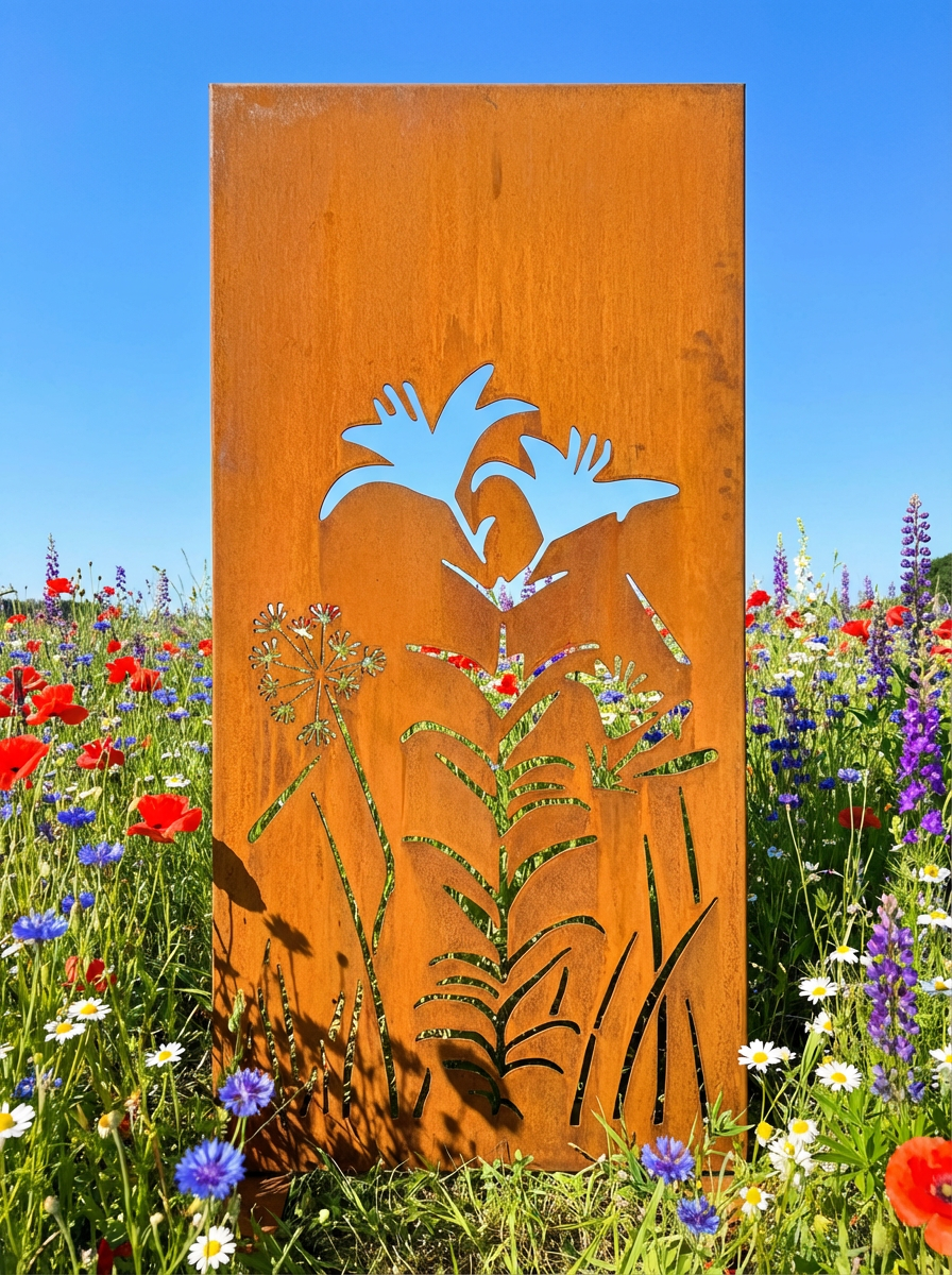 Stelen Sichtschutz Motivreihe WIESE - mit neuen Motiven - insgesamt 12 verschiedene Motive!!!