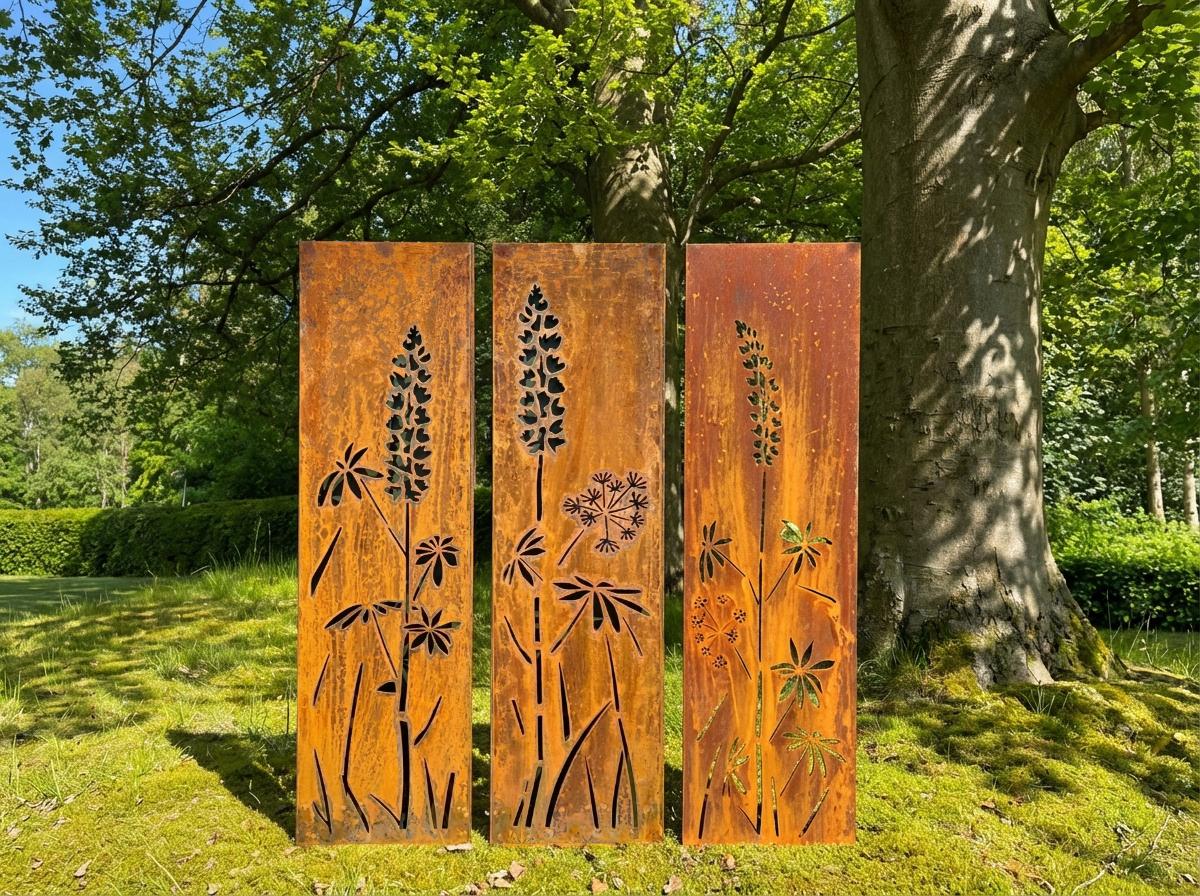 HINGUCKER Stelenset Wiese Lupine 2teilig oder 3teilig Blickfang