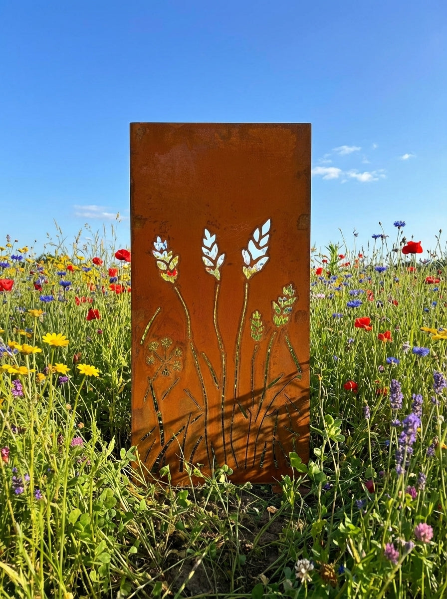 Stelen Sichtschutz Motivreihe WIESE - mit neuen Motiven - insgesamt 12 verschiedene Motive!!!