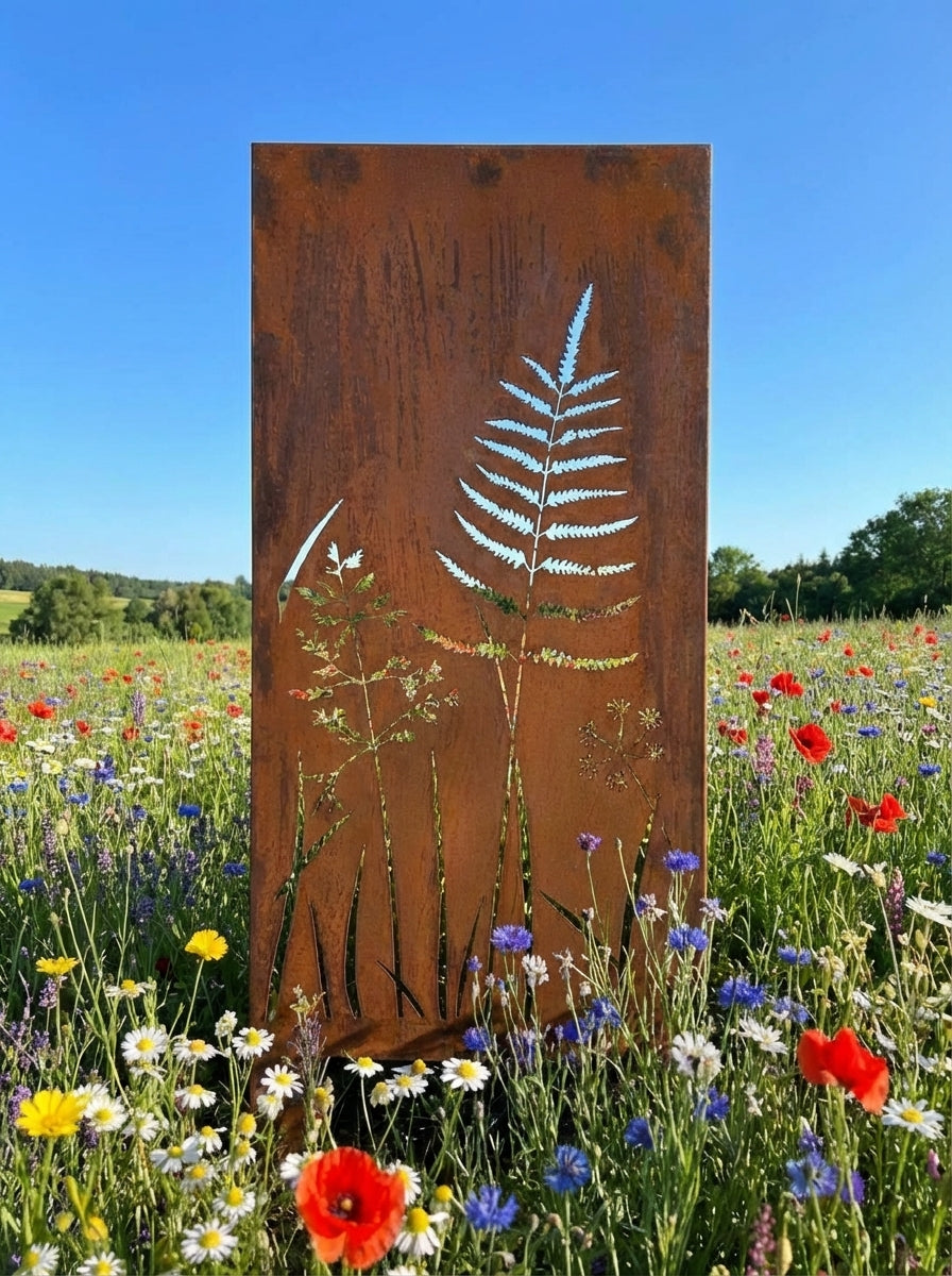Stelen Sichtschutz Motivreihe WIESE - mit neuen Motiven - insgesamt 12 verschiedene Motive!!!