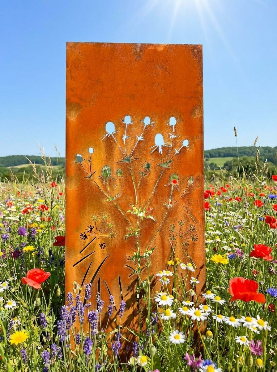 Stelen Sichtschutz Motivreihe WIESE - mit neuen Motiven - insgesamt 12 verschiedene Motive!!!