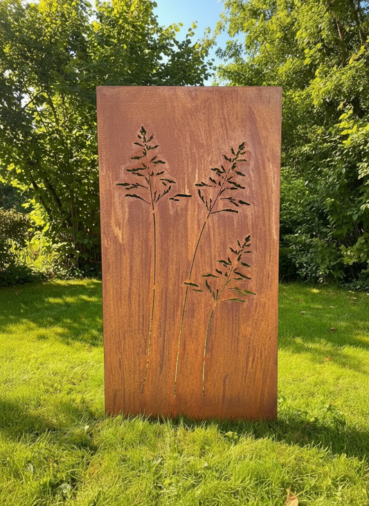 Hingucker Stele Sichtschutz 3er GRAS