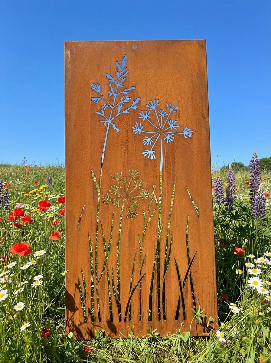 Stelen Sichtschutz Motivreihe WIESE - mit neuen Motiven - insgesamt 12 verschiedene Motive!!!