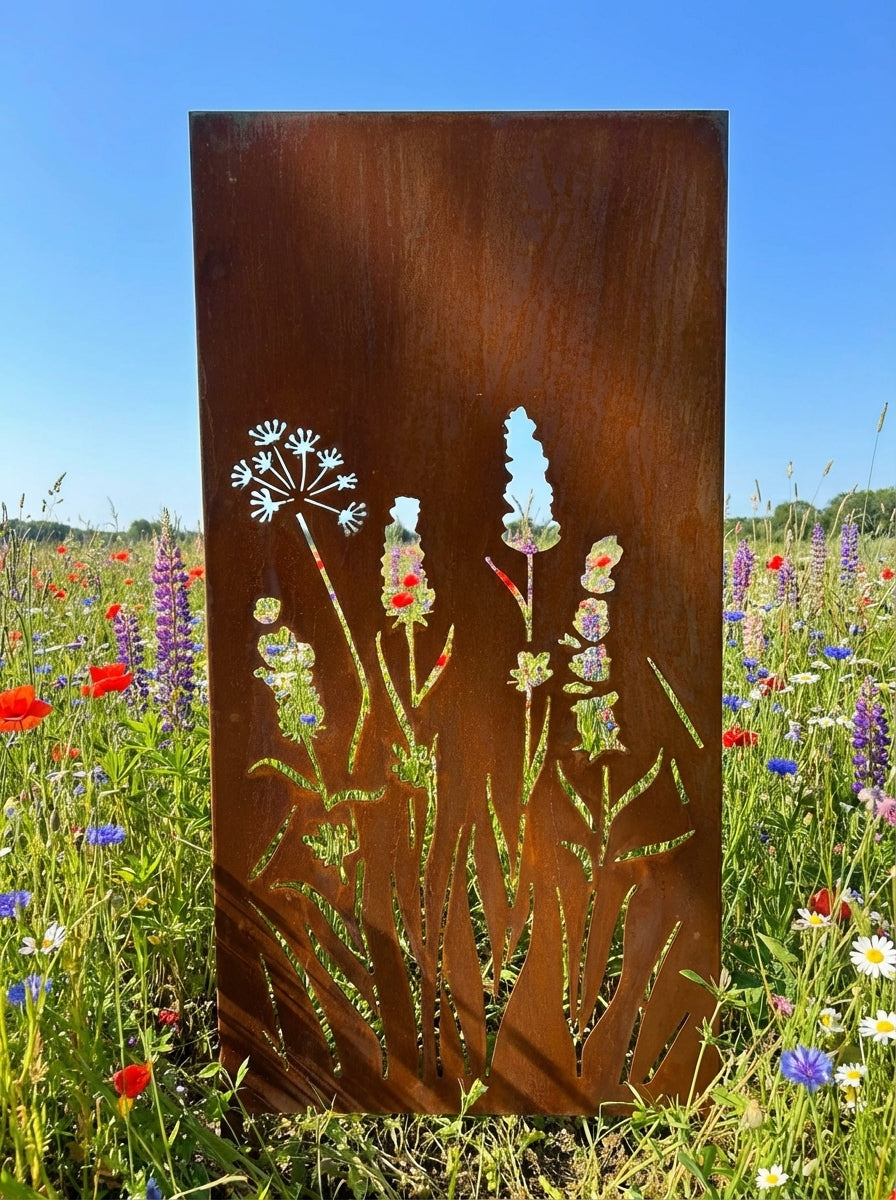 Stelen Sichtschutz Motivreihe WIESE - mit neuen Motiven - insgesamt 12 verschiedene Motive!!!