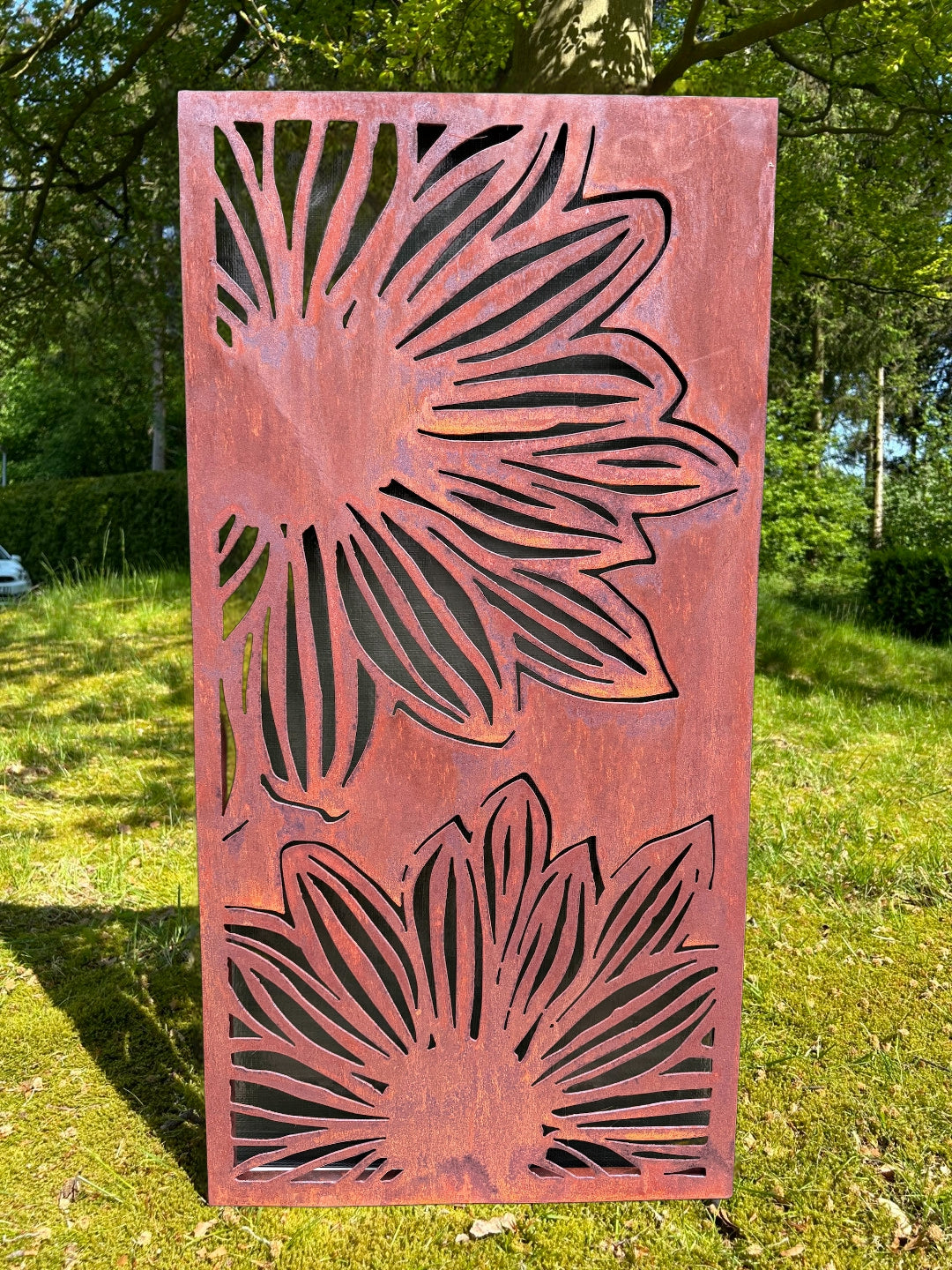 Hingucker Stele Sichtschutz 2 BLÜTEN