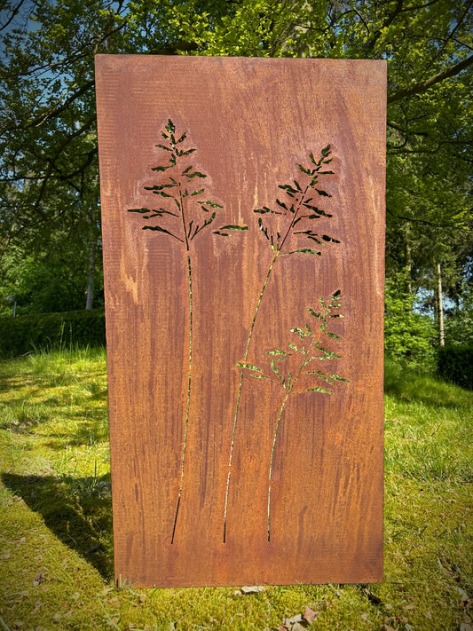 Hingucker Stele Sichtschutz GRAS 2