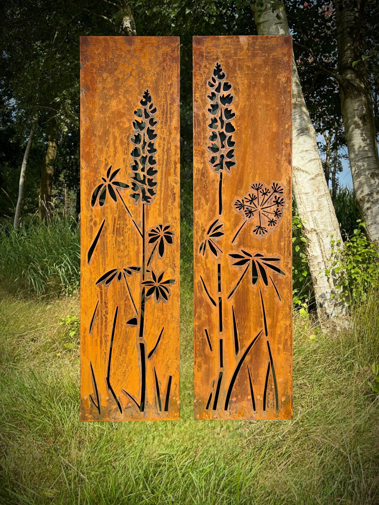 HINGUCKER Stelenset Wiese Lupine 2teilig Blickfang