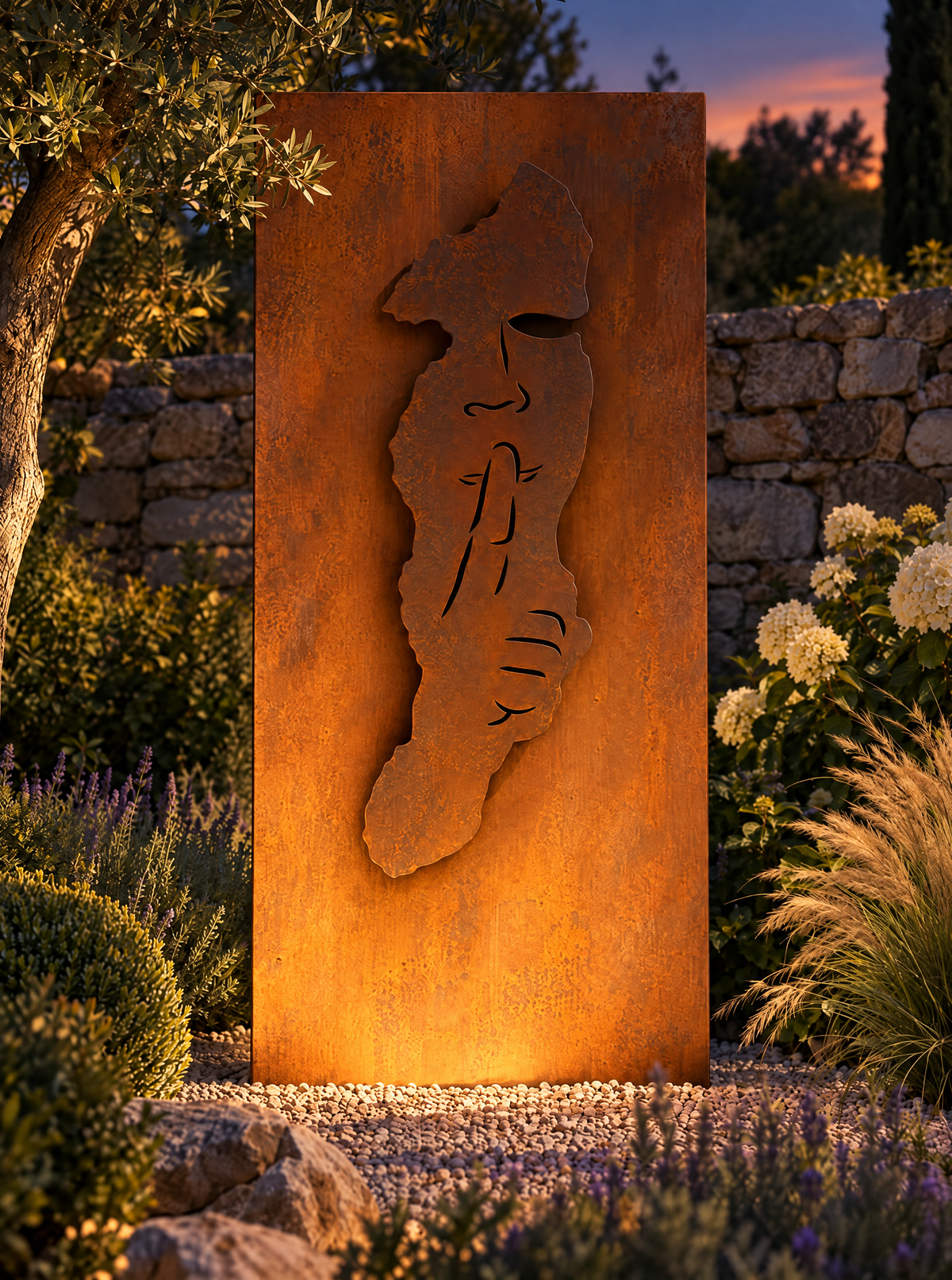 Hingucker Stele Sichtschutz STILLE