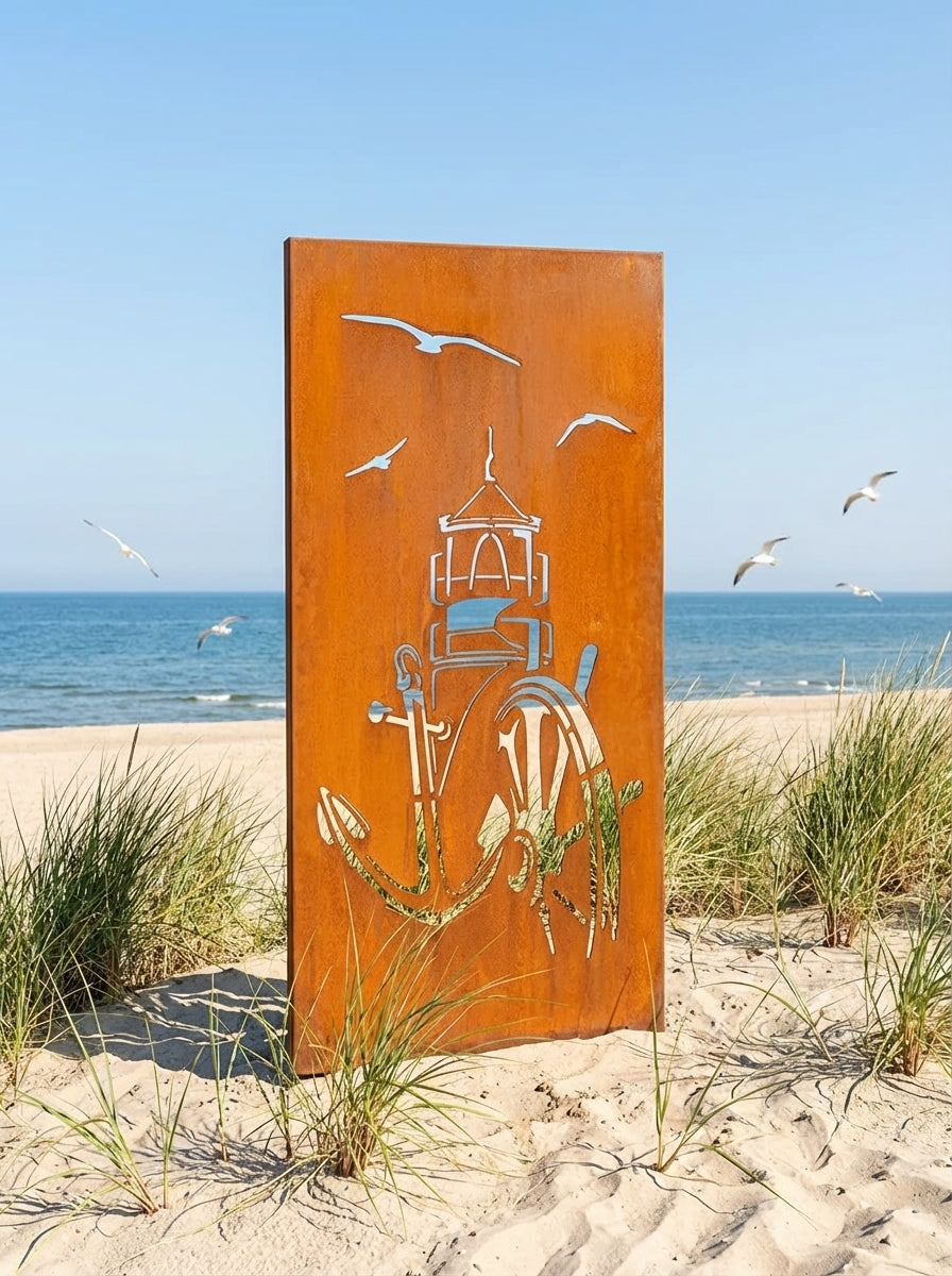 Stele Anker Leuchtturm Schiffslenker