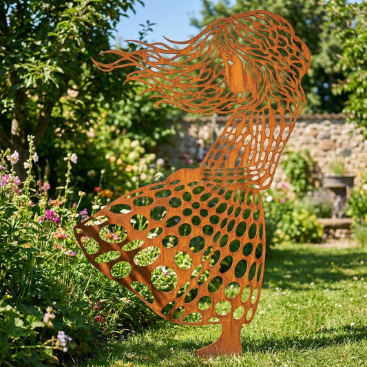 Mädchen im Wind