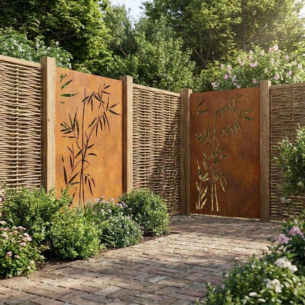 Hingucker Stele Sichtschutz Bamboo