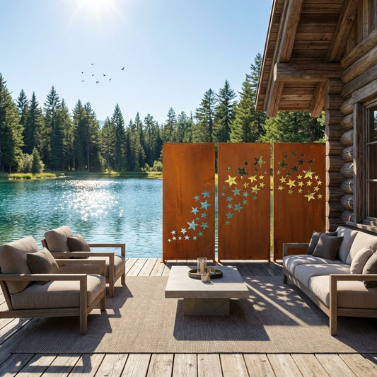 Hingucker Stelen Set Sichtschutz Sternenschweif 3teilig